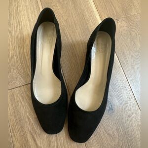 Maryam Nasir Zadeh Roberta Ballerina black suede